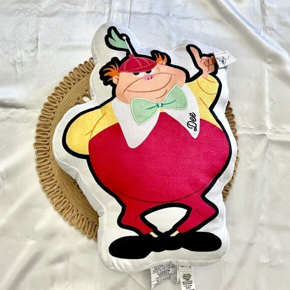 NWT Alice in Wonderland Reversible Tweedledee and Tweedledum Pillow - Picture 3 of 6